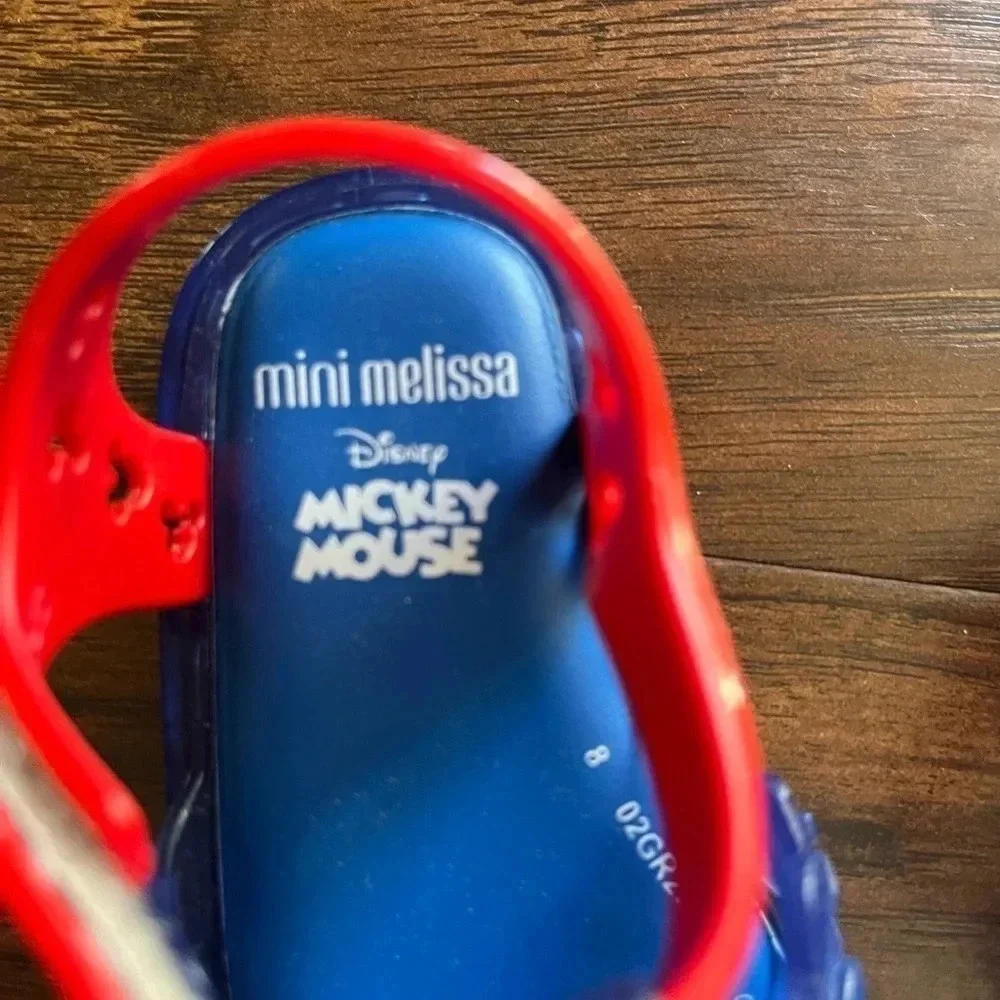 Mini Melissa Mickey Mouse Rubber Sandals-size 5 NWOT